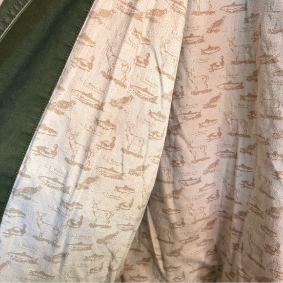 L.L Bean Adirondack Jacket Barn
Chore Green Coat Animal Graphic Lined Women’s L - Picture 8 of 12